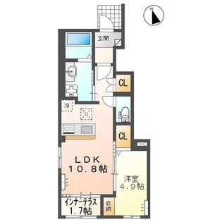 Sunmarina(サンマリーナ)【1階】の間取り