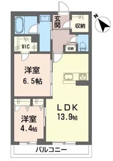 大久保クレスト【3階】の間取り