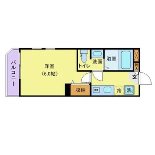 千葉県千葉市稲毛区稲毛台町【アパート】の間取り