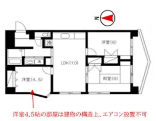 アソシエール護国寺【1階】の間取り