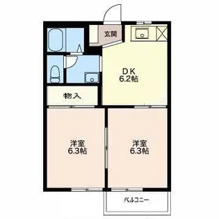 ファミーユE【2階】の間取り