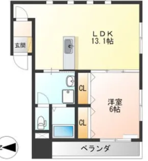 ハーネス戸祭【1階】の間取り