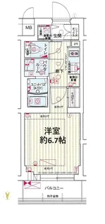 ソルテラス京都東寺HOMARE【1階】の間取り