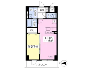 Casa La Verde【4階】の間取り