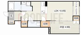 兵庫県丹波篠山市東吹【アパート】の間取り