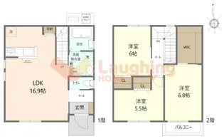福岡県久留米市上津2【一戸建】の間取り