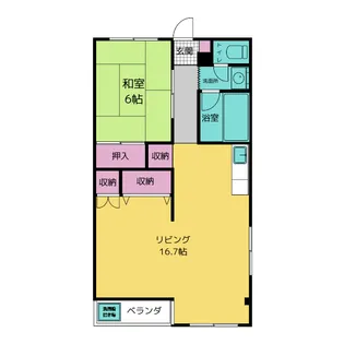 レジデンスさくらヶ丘【3階】の間取り