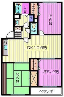メルヴェーユ【3階】の間取り