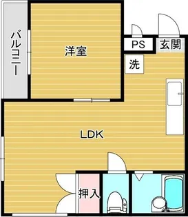 中倉麻布マンション【4階】の間取り