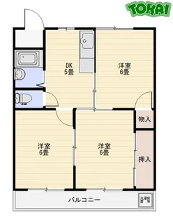 コーポさわやかパートIII【1階】の間取り