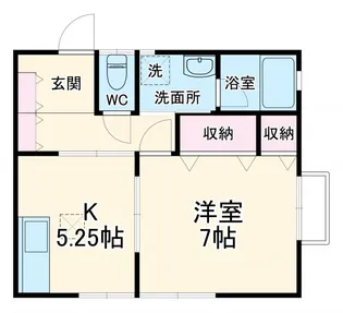 ハイツルーエII【2階】の間取り
