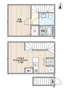 マーレ十条【2階】の間取り