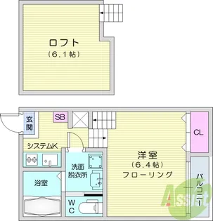 ラ・フォーレ東照宮【1階】の間取り