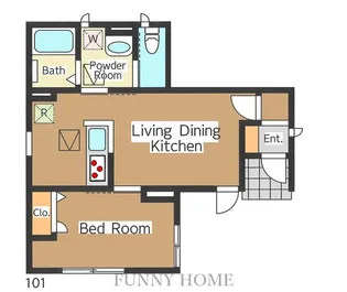 東京都杉並区下高井戸1【アパート】の間取り