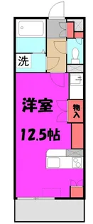 エムフラッツ新里【3階】の間取り