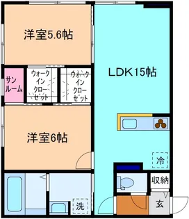 M&Y下冨居【2階】の間取り