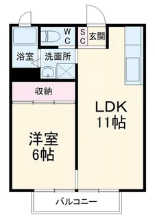 静岡県静岡市清水区高橋3【アパート】の間取り