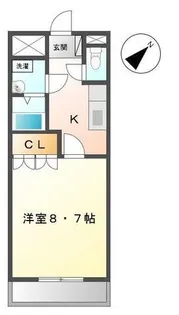 シャイン扇台【1階】の間取り