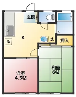 Mわんハイツ【1階】の間取り