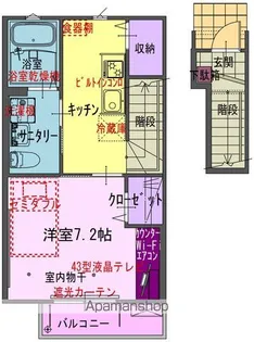 VIVACE花翔【2階】の間取り