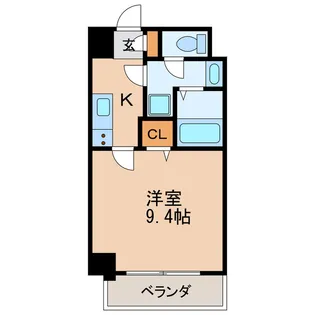 1Kの間取り画像