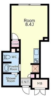 エムズレーベル西日暮里【2階】の間取り