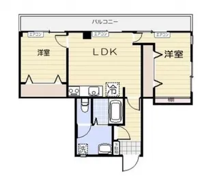 シャトー・ド・シャトン【2階】の間取り