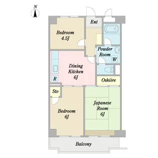 アミーパレス山内【5階】の間取り