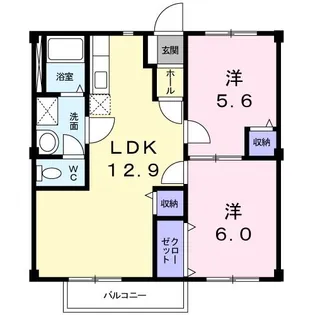 グランシャリオ上杉【1階】の間取り