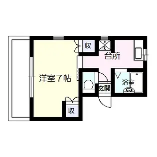 半田コーポ【1階】の間取り