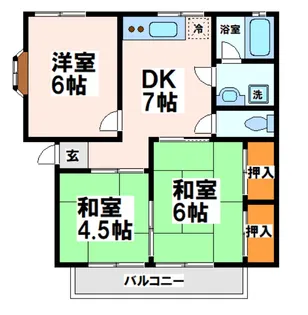 田中ハイツ【2階】の間取り