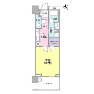 クロスエアタワー【13階】の間取り
