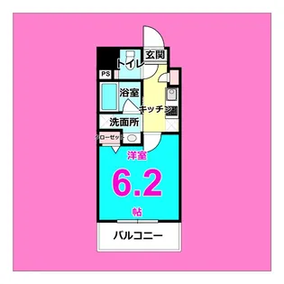 CAVANA新栄(旧ディアレイシャス新栄)【8階】の間取り