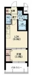 スプランディッド中之島DUE【6階】の間取り