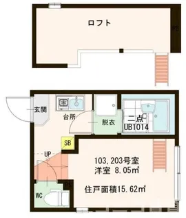 東京都荒川区町屋8【アパート】の間取り
