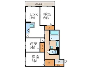 グラン シャリオ【1階】の間取り