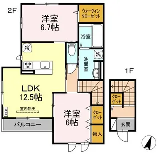グレシアA【2階】の間取り