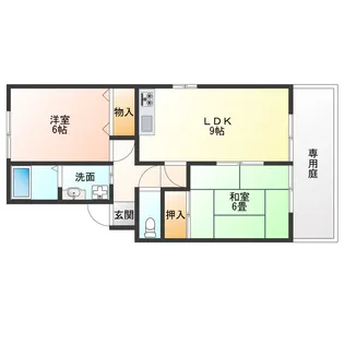 レジェンダリー四番町【1階】の間取り