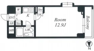 デュオスカーラ新宿【Duo Scala新宿】【4階】の間取り