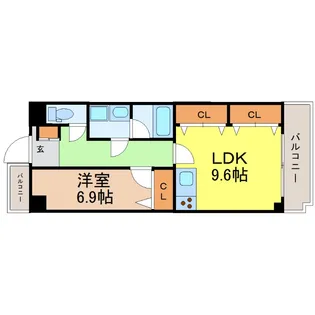 愛知県名古屋市中区新栄1【マンション】の間取り