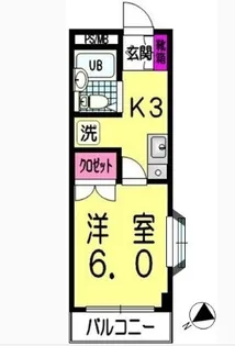 プラザ新保【3階】の間取り