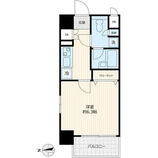 クレアール大崎【3階】の間取り