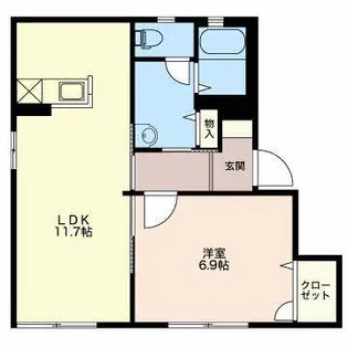 シャローム本郷C【1階】の間取り