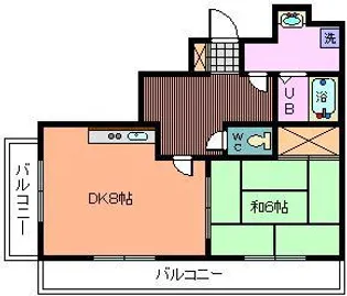 グレーストーエイ【1階】の間取り