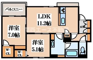 ShaMaison FLEUR suehiro【1階】の間取り