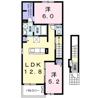 ヴィア ヴィトーリア【2階】の間取り