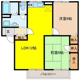 GRACE KUMANO II【1階】の間取り