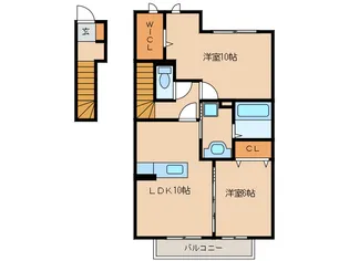 セジュール和【2階】の間取り