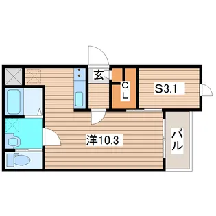 OUTRIGGER六十人町【2階】の間取り