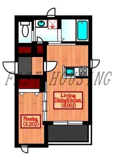 東京都渋谷区本町5【アパート】の間取り